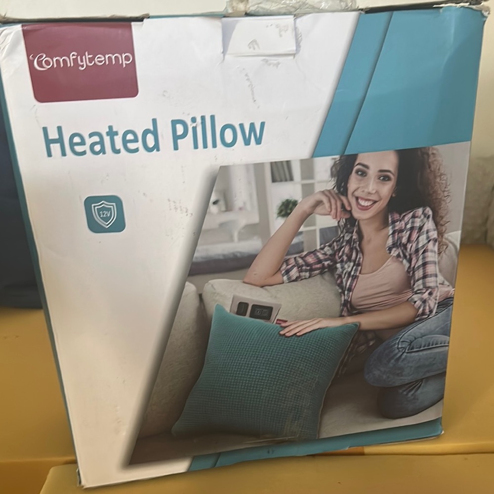 Comfytemp Heated Pillow for Lumbar Support, FSA HSA Eligible Electric Pillow